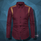 Men's Shirt with Gold Fabric Design